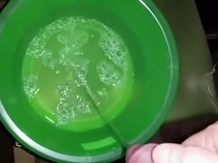 Huge Massive Cumshot during Pissing+Cumshot Slo-Mo