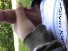 girl Boy Outdoor Wank