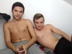two Romanian Faggots Show Their Rods On Webcam
