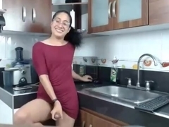 Sexy tgirl cock in dress