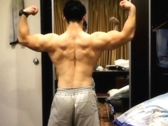 Shredded Sergey Poses Off