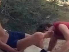 Cute boy with nuce feet